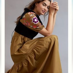 Anthropologie Let Me Be Maxi Dress